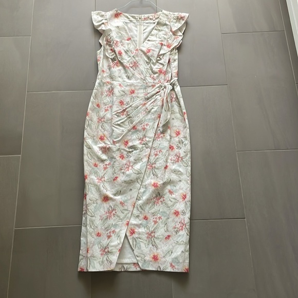 Rebecca Taylor ruffle Kamea fleur wrap dress NWT - Picture 5 of 16